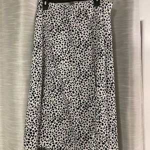 Leopard Skirt with Slit